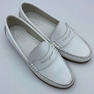 Sebago Classic Dan Pigment Loafer Woman’s‎ size 7 White quiet luxury preppy